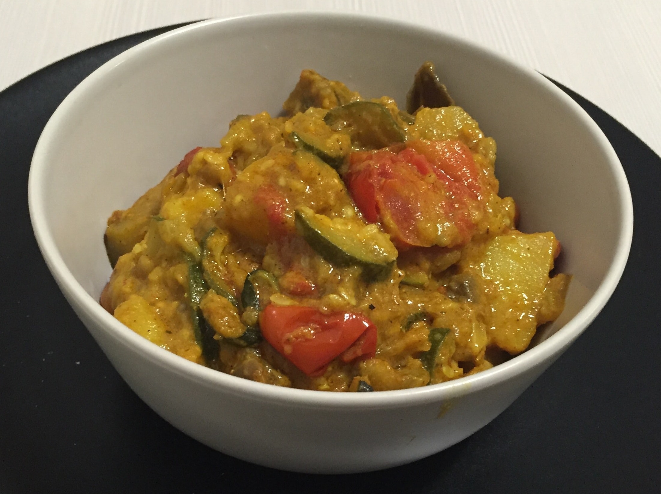 La ricetta del mio curry di verdure con riso pilaf