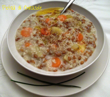 Zuppa di segale, miglio e carote